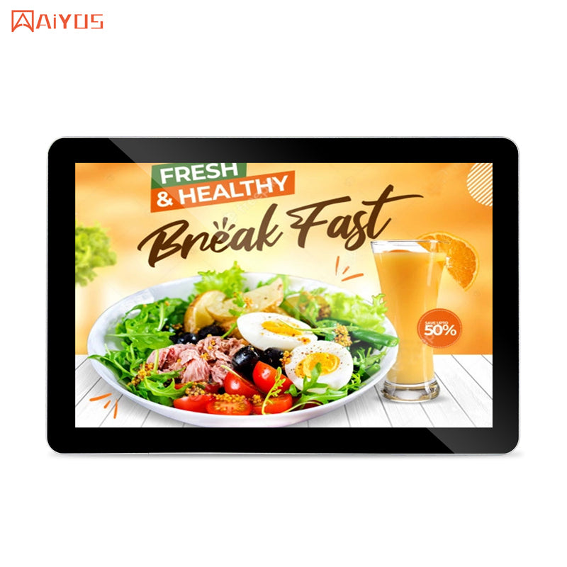24 Inch FHD Capacitive Touch Screen Android WiFi Advertising Screen Displays Medial Player Wall Mounted Digital Signage