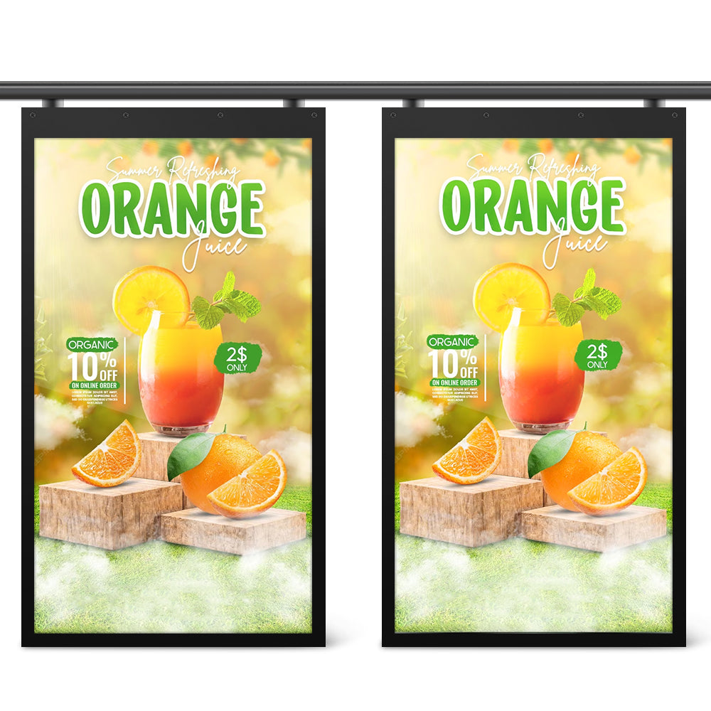 15.6 Inch Digital Signage Double Side Slideing Smart Screen Android System Indoor Commercial LCD Advertising Display