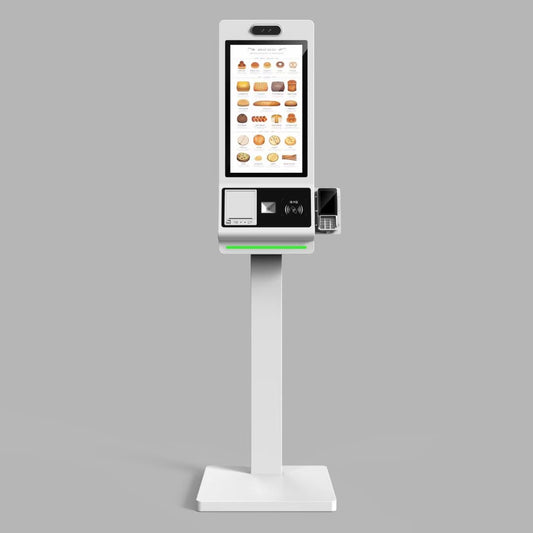 32 Inch Interactive Screen Self-service Order Payment Kiosk Android All in one Stand Card Reader Cashless Digital LCD Kiosk