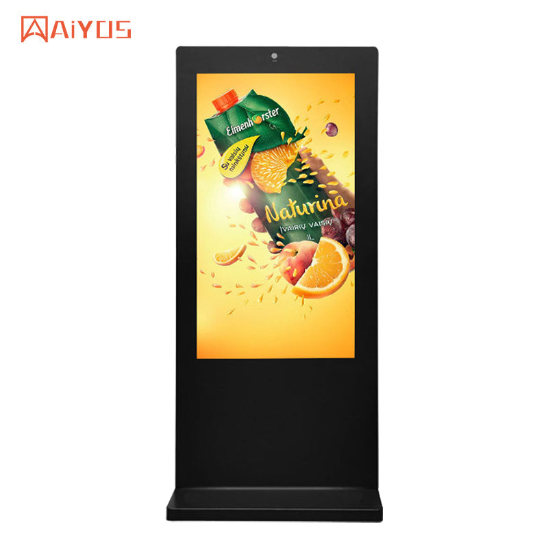 Outdoor digital signage 32/43/49/55/65/75 inch floor stand lcd