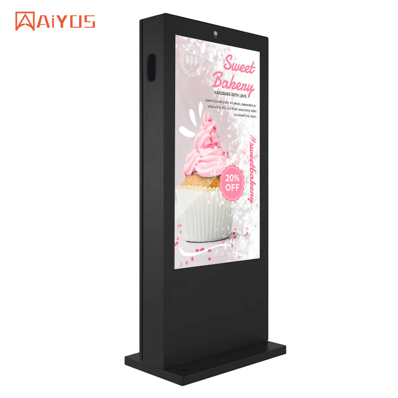 55 Inch High Brightness Floor Standing Outdoor Capacitive Waterproof D –  aiyos-display